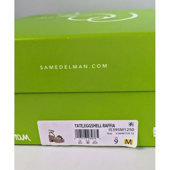 Sam Edelman Women's Tate Woven Raffia Ankle-Strap Platform Size 9 (MSRP $170) - Picture 10 of 10